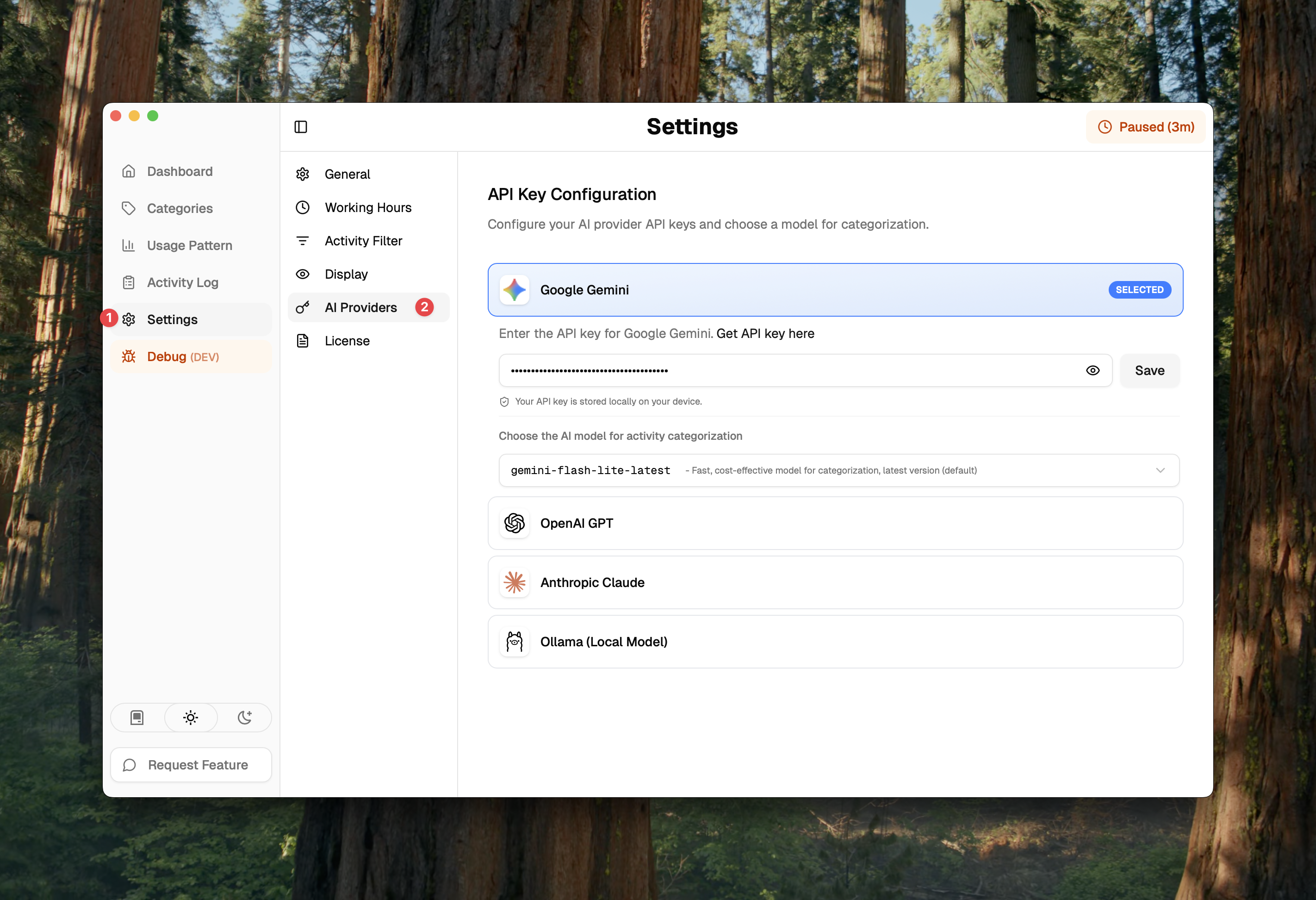 AI Provider Settings